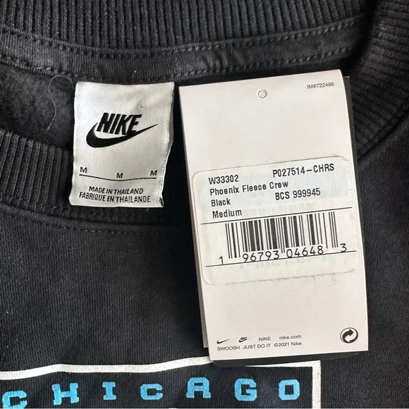 Nike Chicago Red Stars Oversized Fit Crewneck Sweatshirt Women’s M NWSL Soccer - Picture 7 of 10